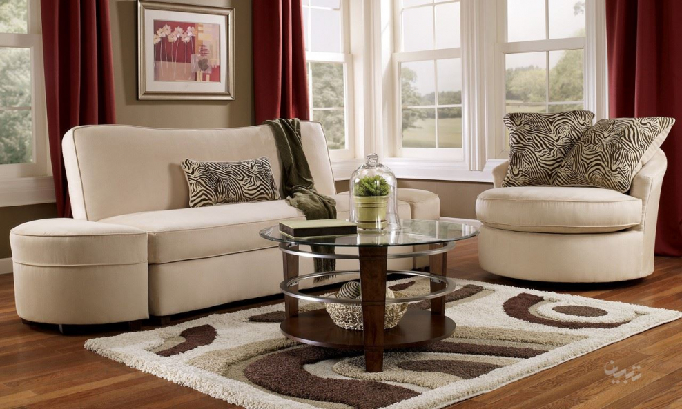 Ковер Rinos длинноворсовый Shaggy Ultra s613 Cream-Beige Зебра