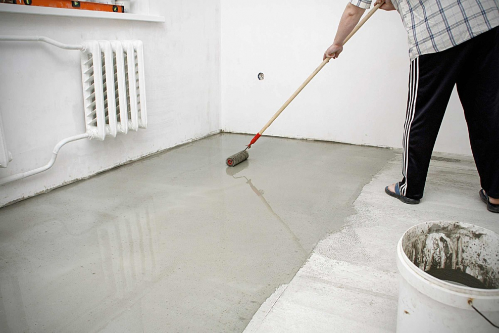 Стяжка пола наливной пол