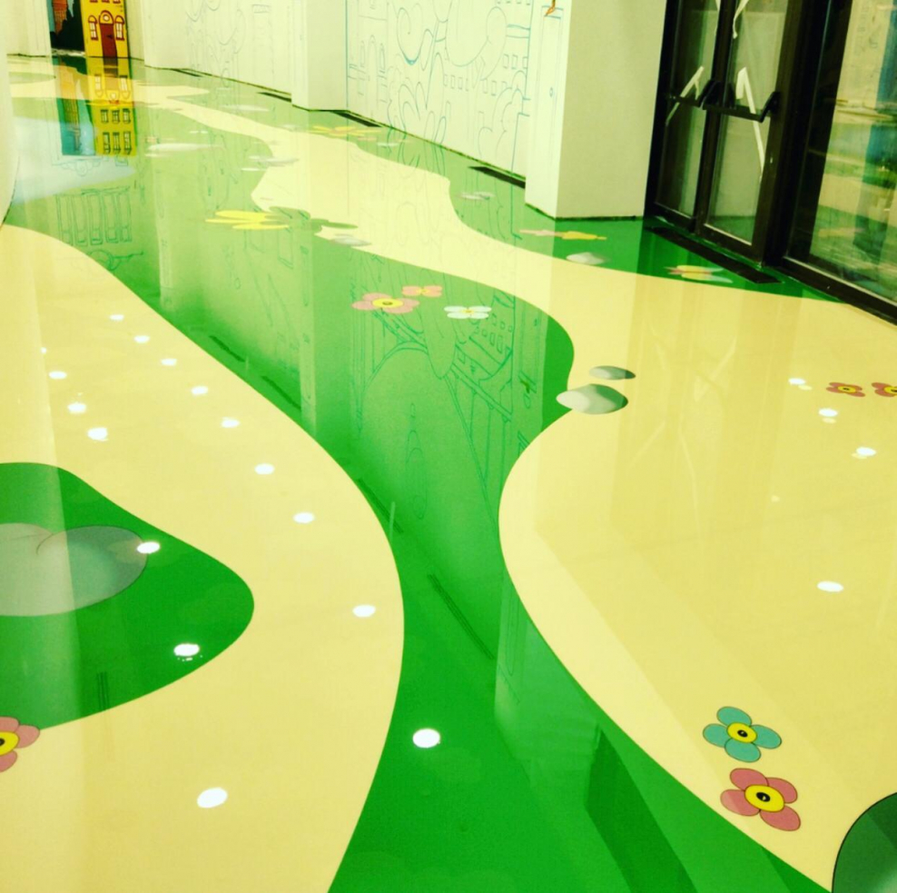 Наливные полы в детском саду