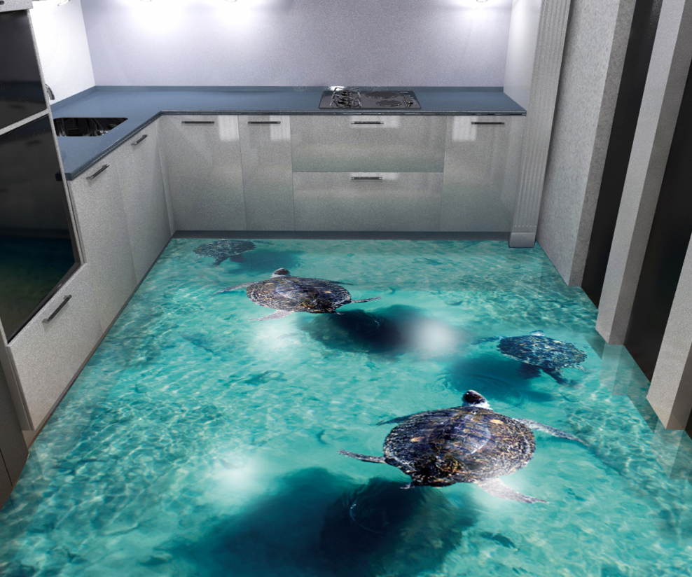 Наливные полы 3д