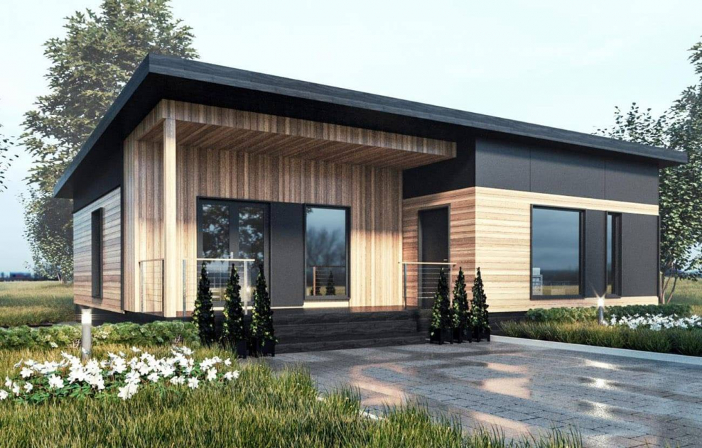 Одноэтажный модульный дом