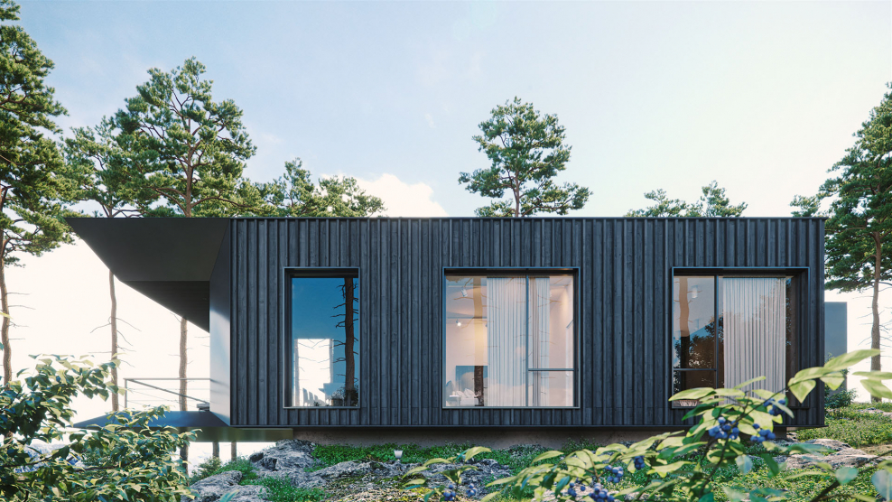 Ае 200-SS павильон с плоской крышей "мm cite"