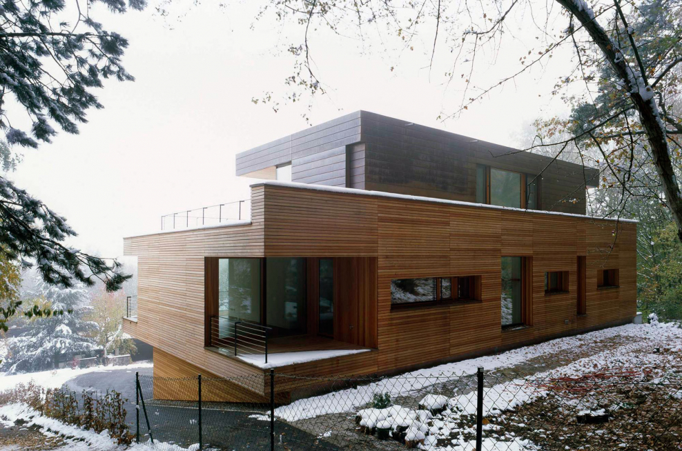 Энергоэффективный дом с плоской крышей