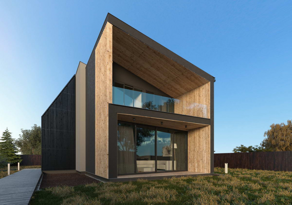 Каркасный дом Минимализм