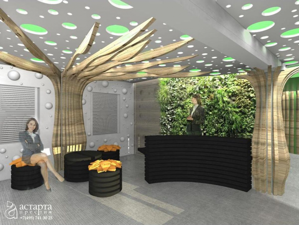 Украшение офиса в эко стиле