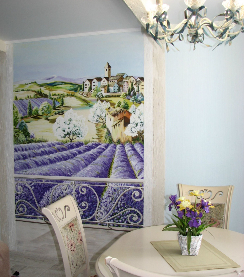 Фрески в стиле Прованс