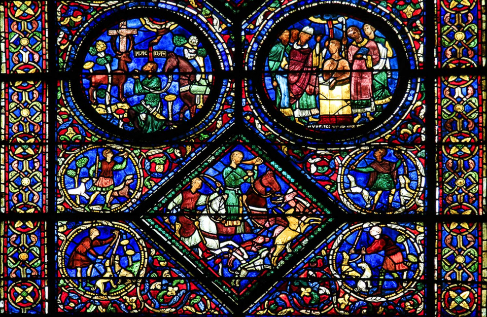 Витраж собора в Шартре. 1194—1225 Гг