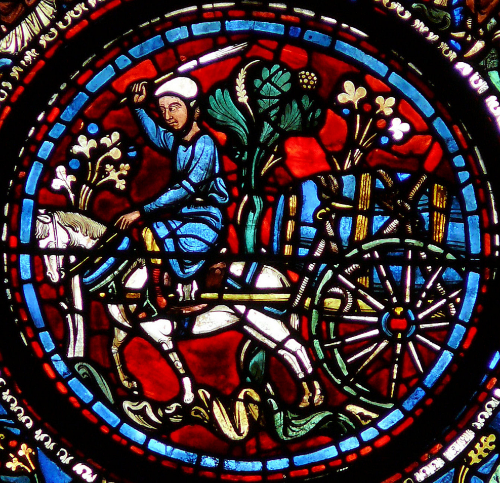 Средневековье витражи Шартр