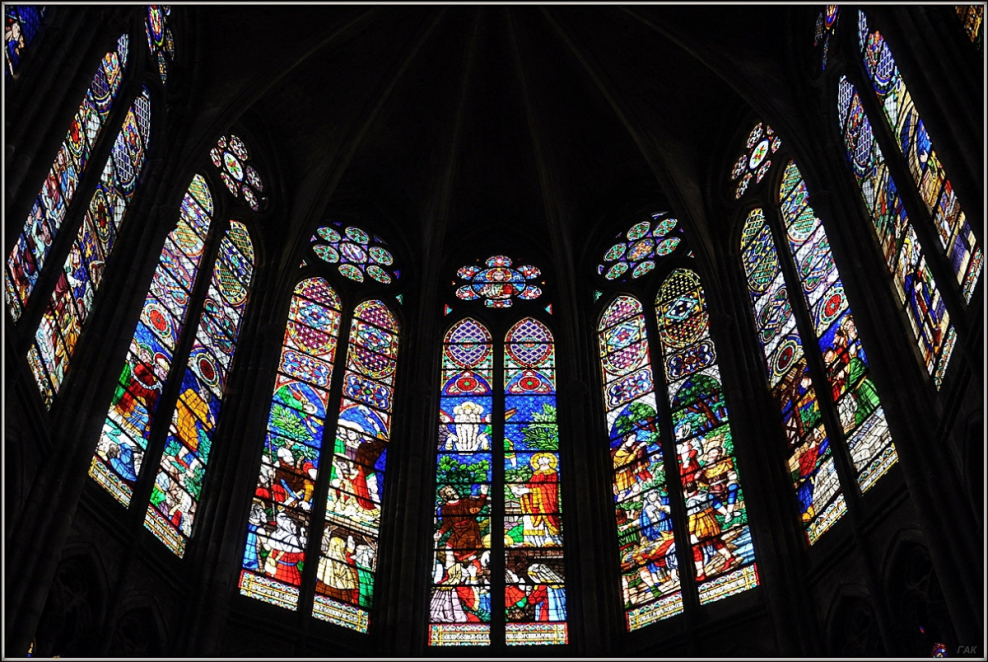 Витражи сен-Дени Франция