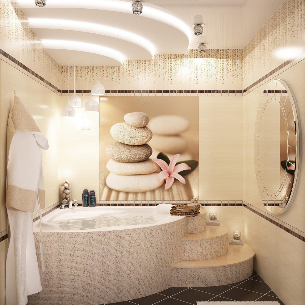 Ванная комната Скандинавский стиль 4м2