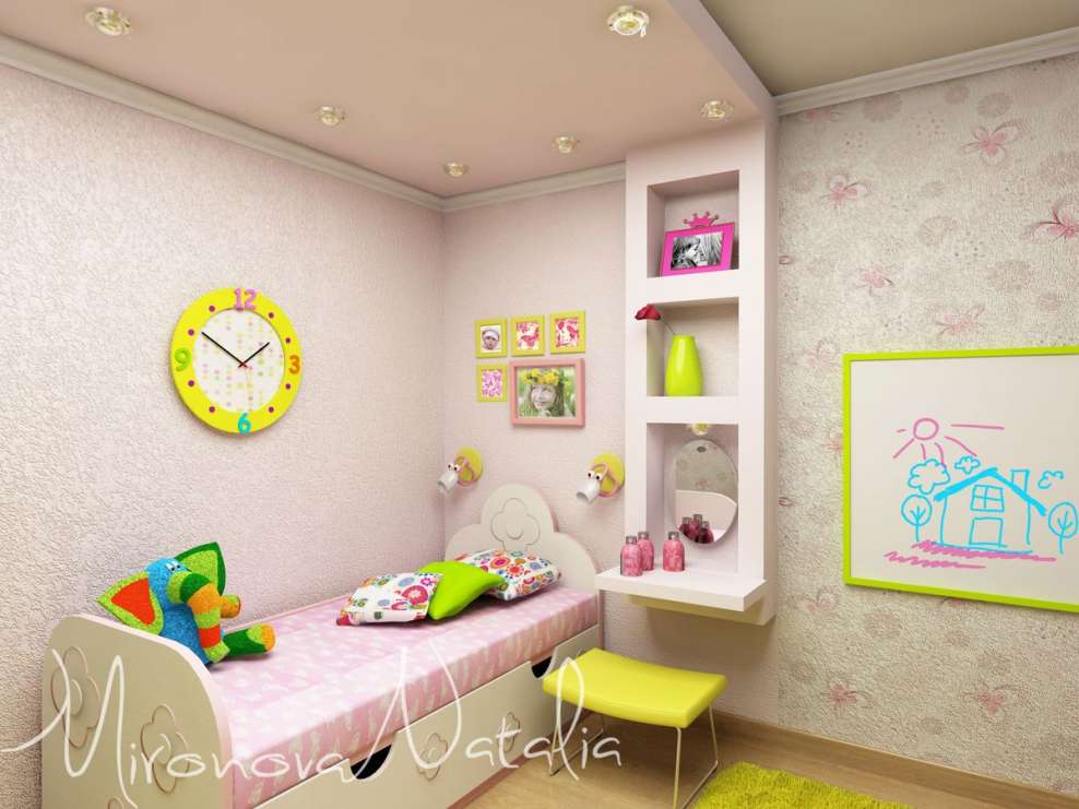 Обои для детской комнаты комбинированные