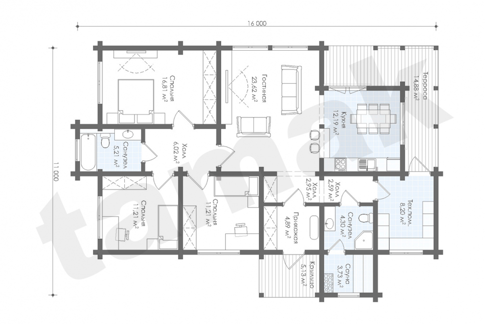 Скандинавский дом планировка