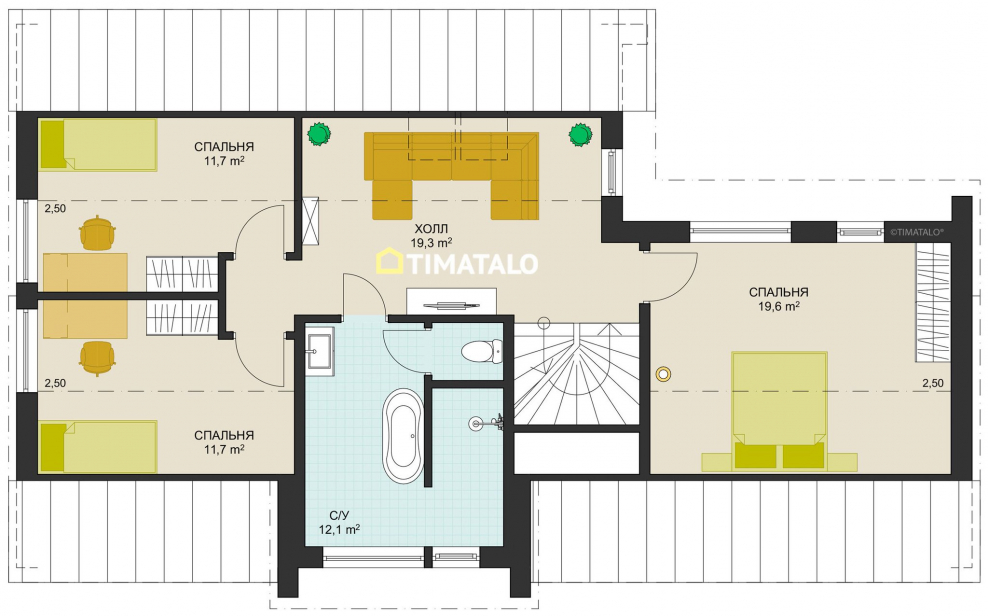 Скандинавский дом планировка