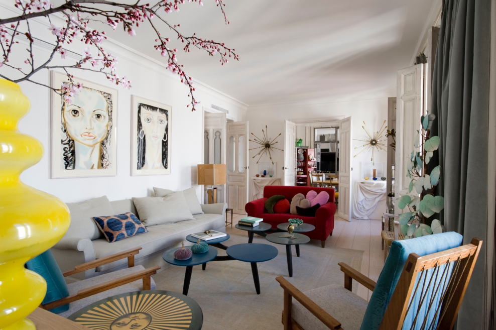 Гостиная в эклектичном стиле