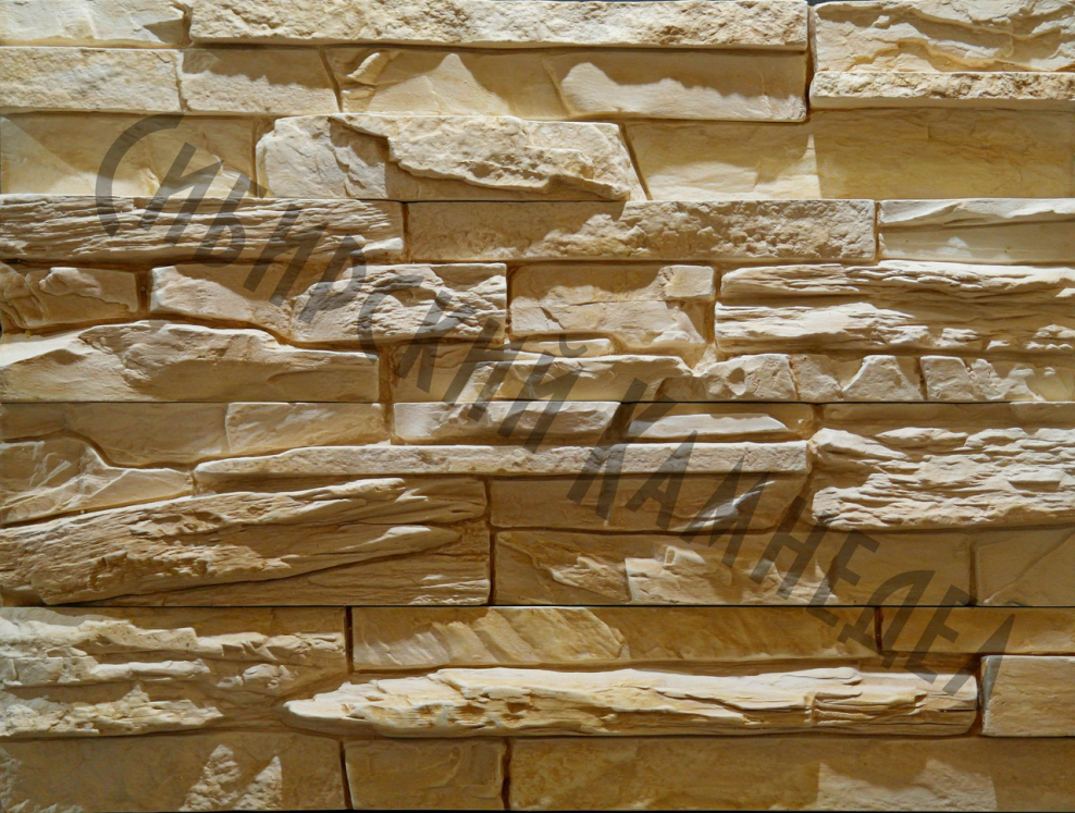 Сланец тонкорельефный гипсовый камень