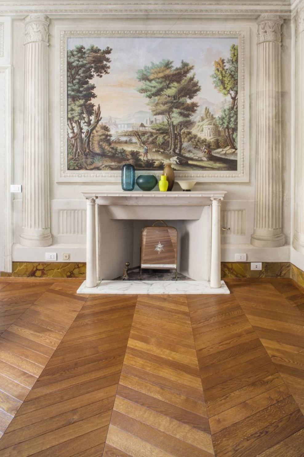 Французская елочка в интерьере