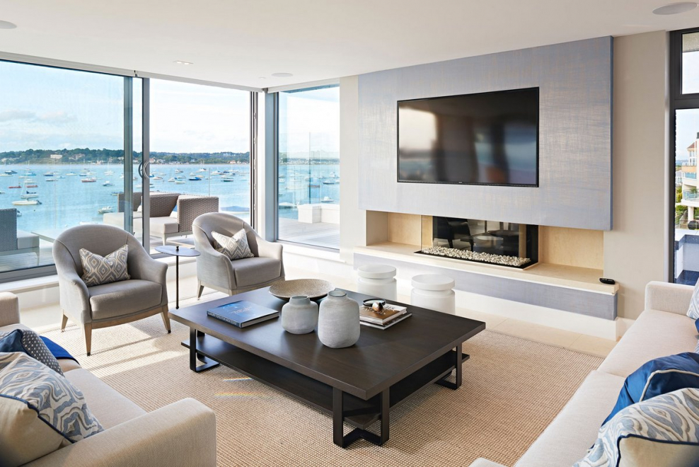 Гостиные с панорамным видом