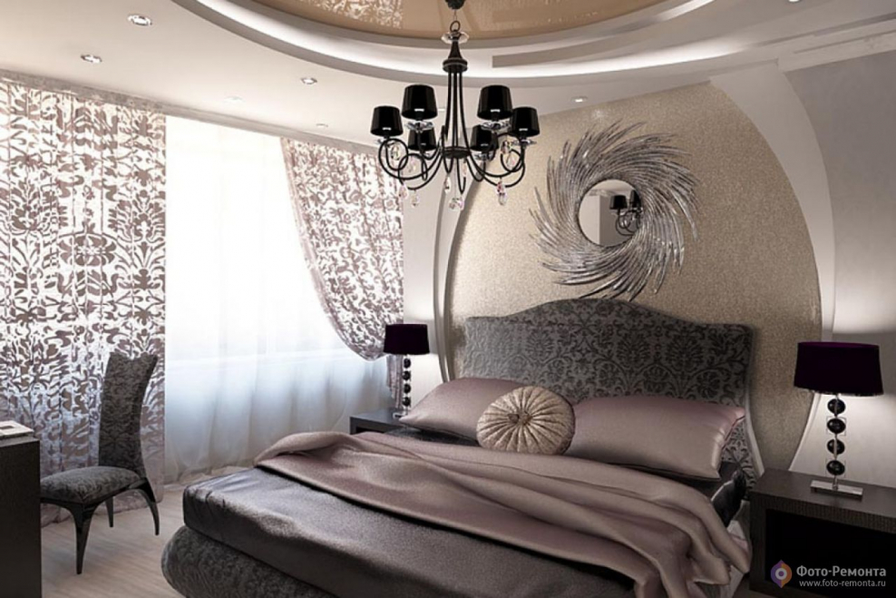 Интерьер спальни арт деко
