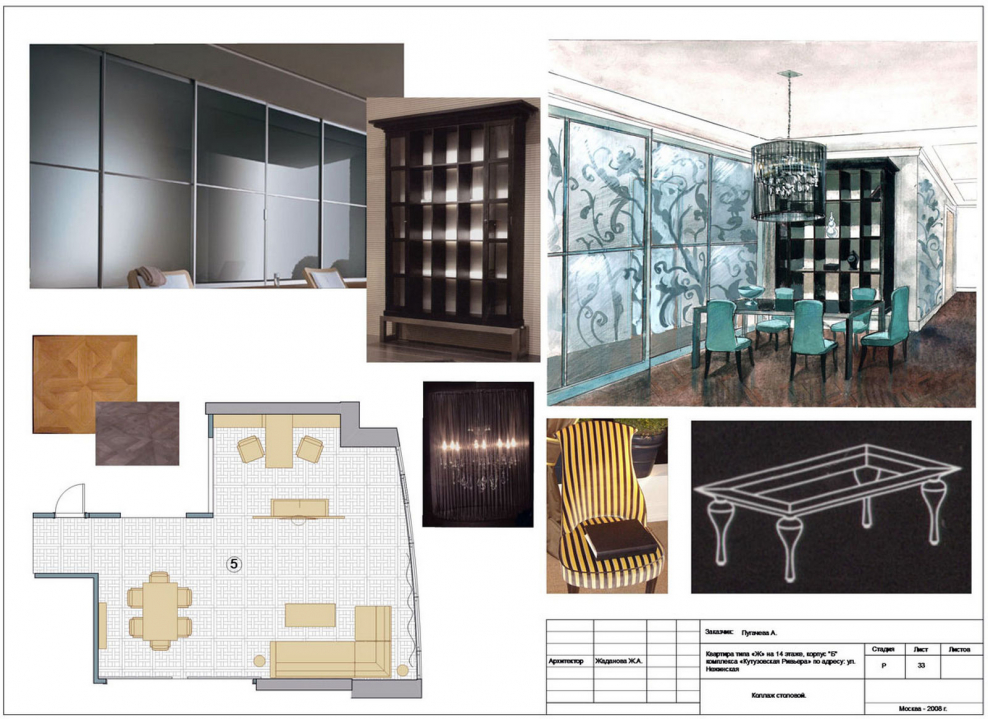 Комплектация проекта интерьеров
