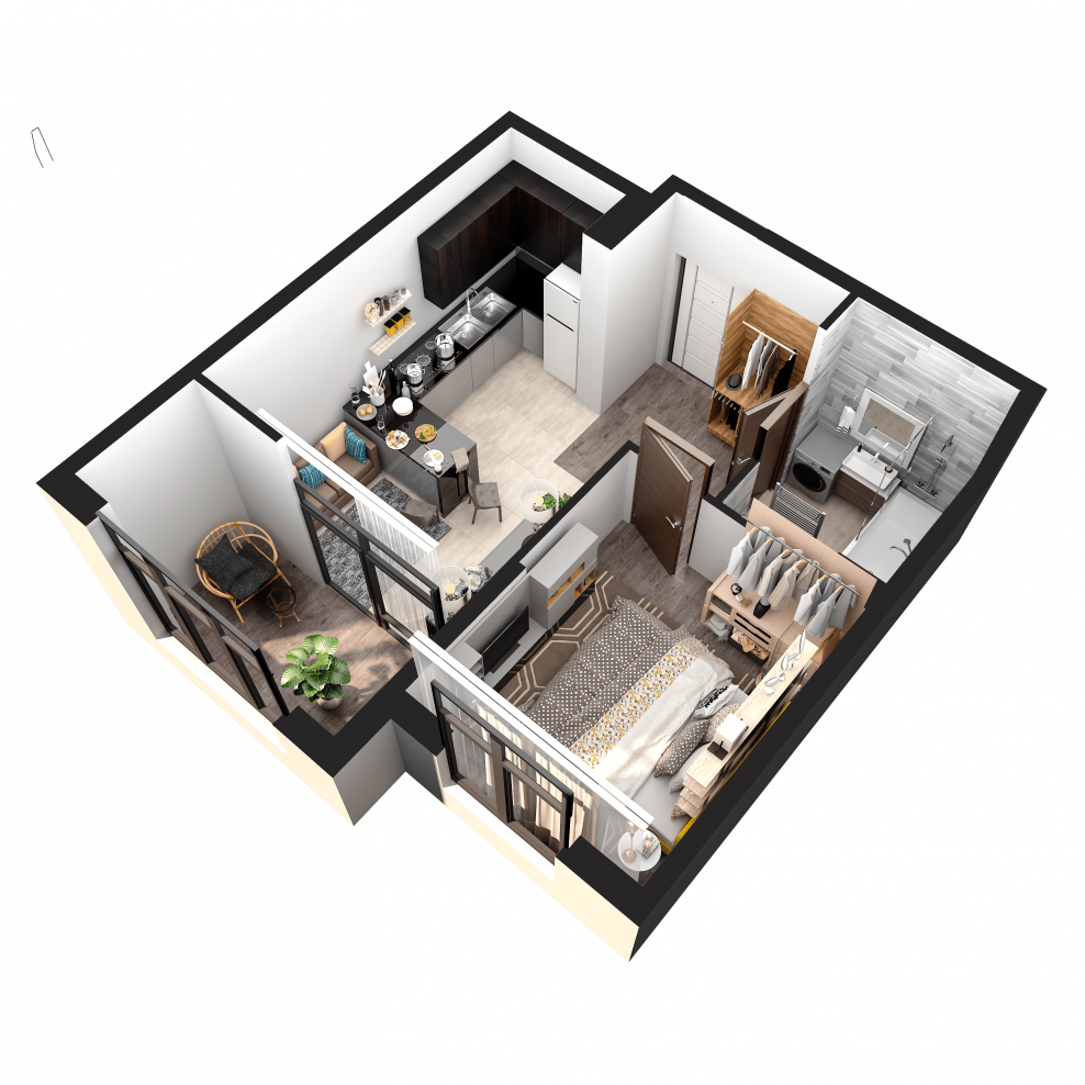 Квартира в разрезе