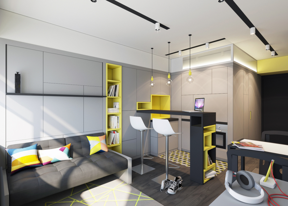 Современная детская трансформер Минимализм