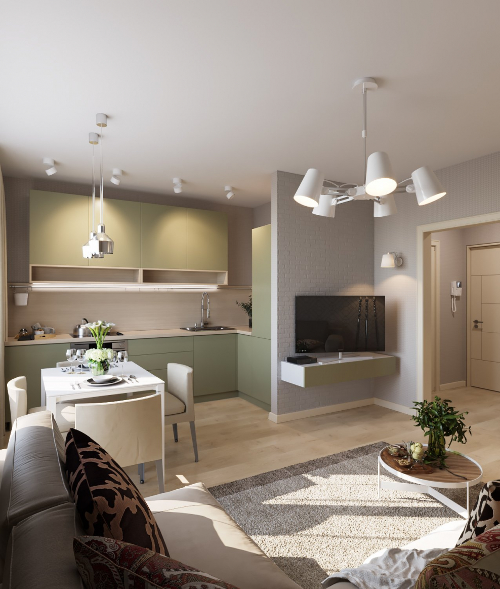 Проект квартиры студии