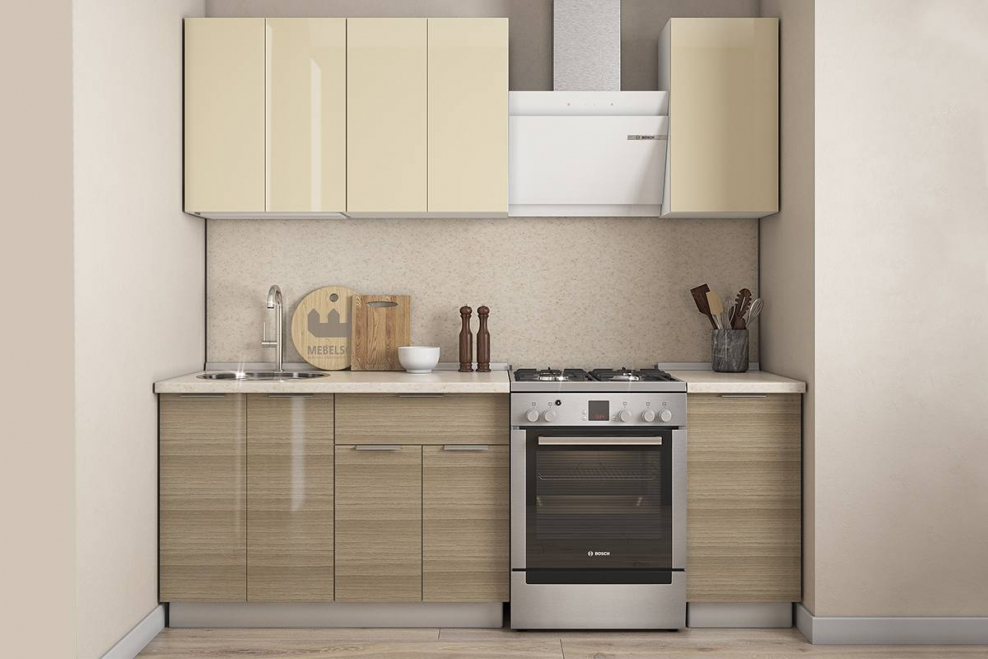 Комбинированный кухонный гарнитур