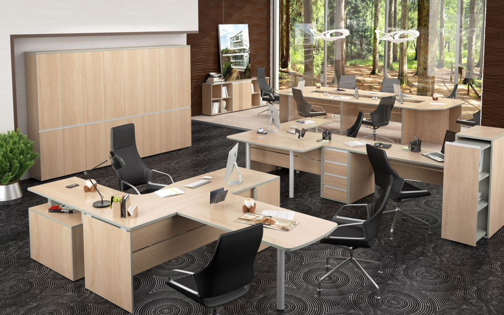 Кабинет руководителя Белла Вита дуб сонома