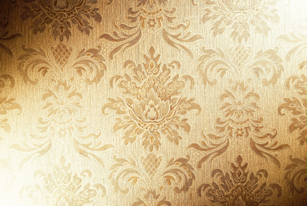 Обои под золото