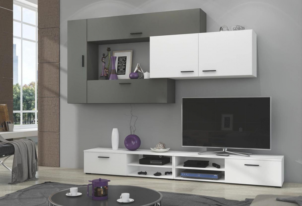 Стенка Лия сонома графит