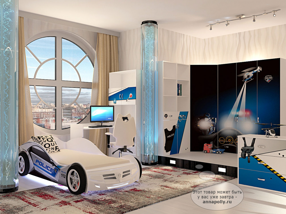 Кровать машина ABC King Police