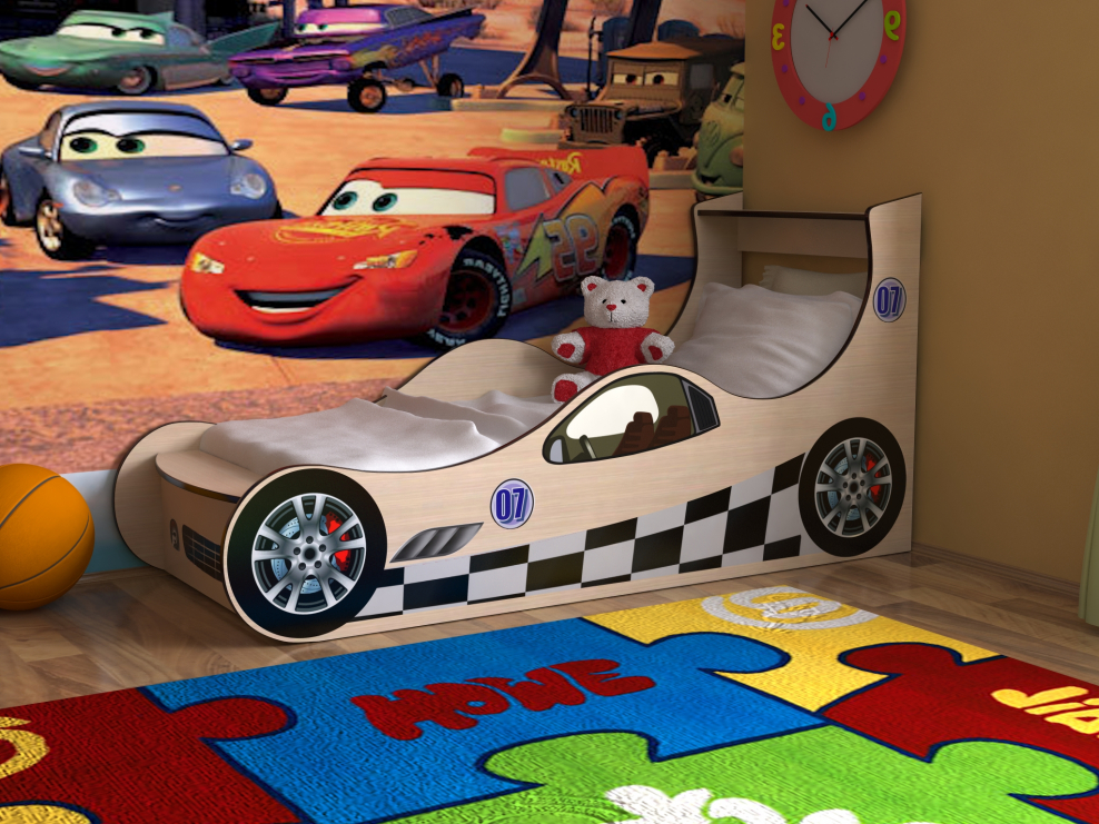 Детская кроватка машинка 70х160