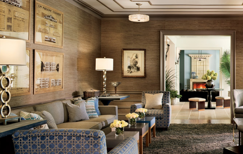 Гламурный интерьер гостиной