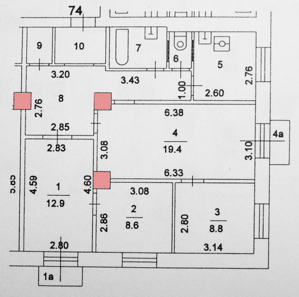 План БТИ сталинка
