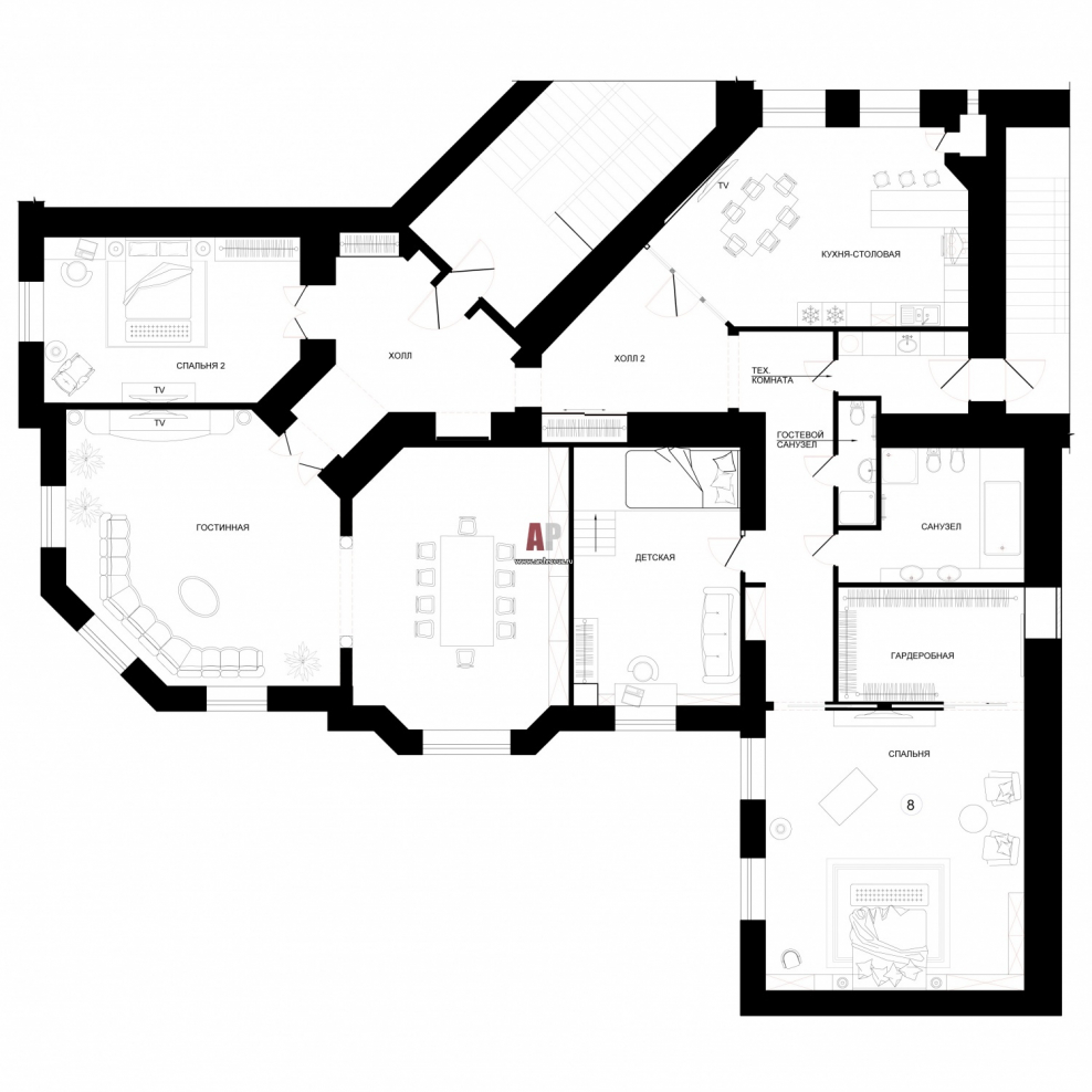 Планировки дореволюционных домов