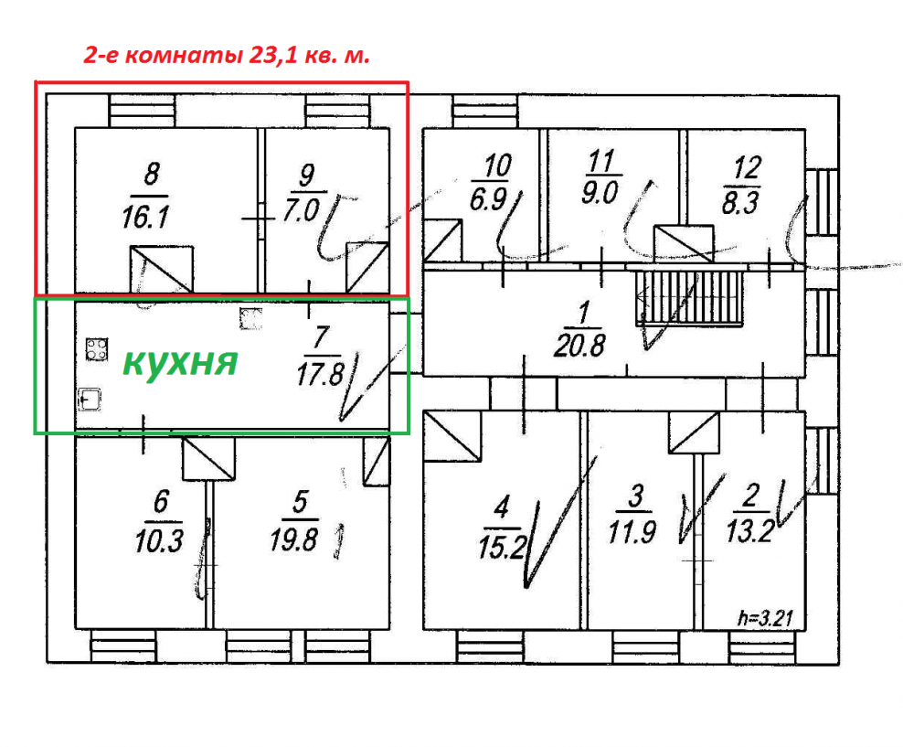 Планировка коммуналки