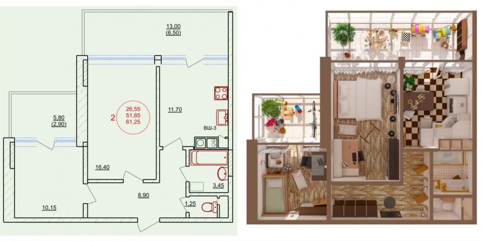Планировка коливинга 1 этаж
