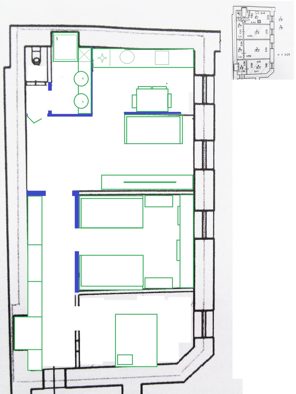 Перепланировка коммуналки