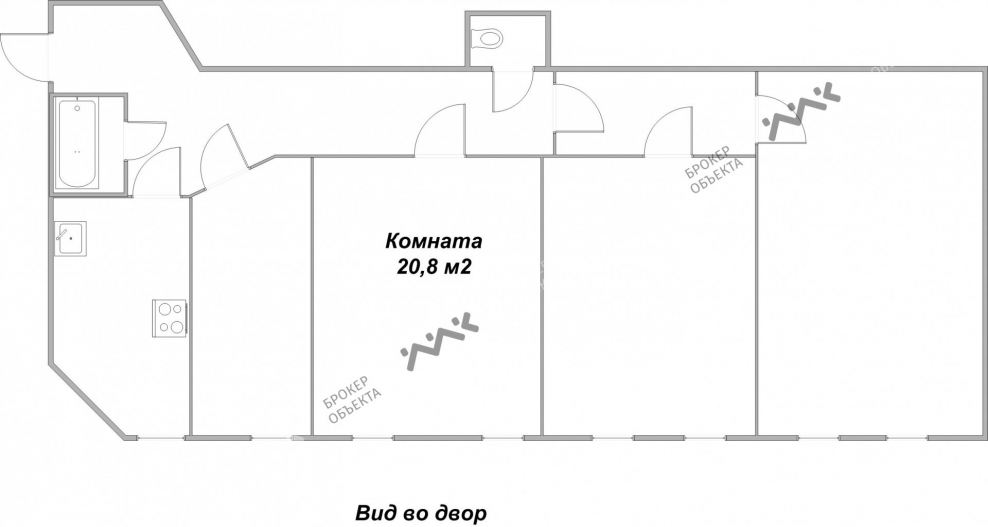 Планировки коммуналок Москвы 4 комнаты