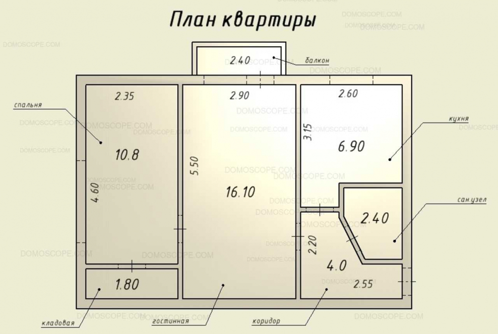 План квартиры 240
