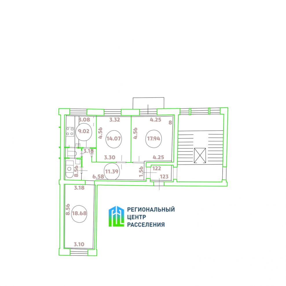 План расположения дверей