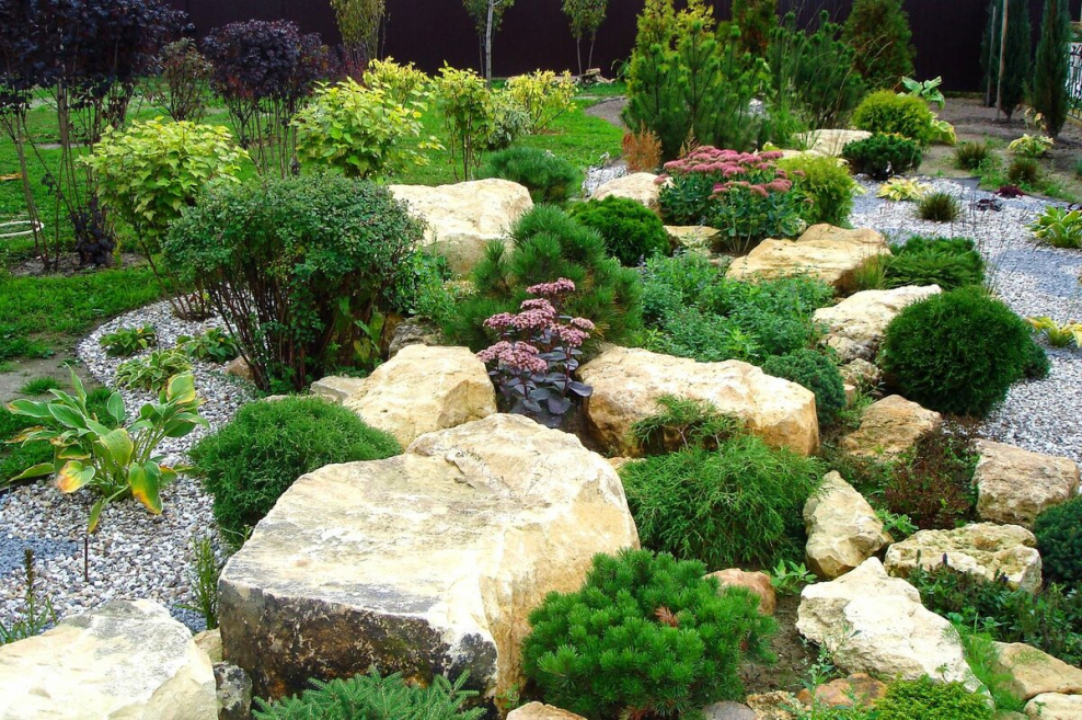 Рокарий с альпийской горкой