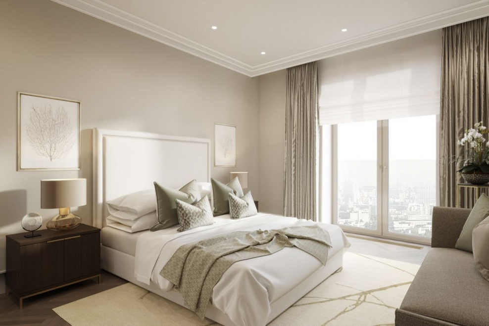 Бежевая спальня