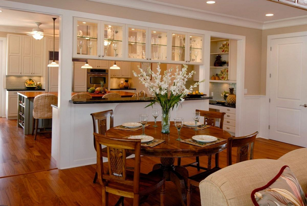 Кухня гостиная в однушк