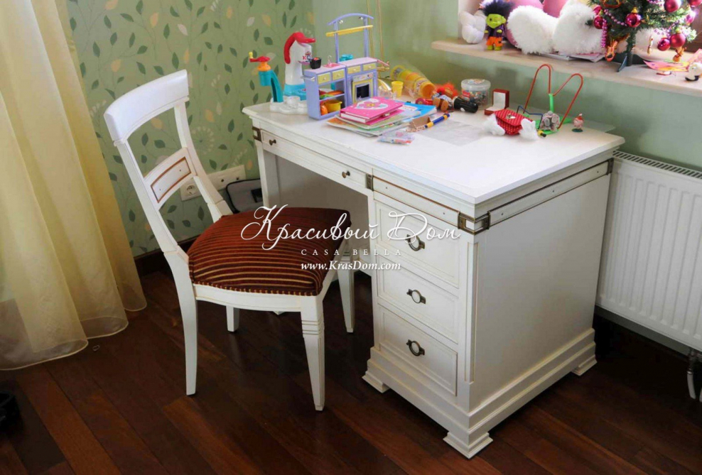 Стол письменный Сканди белый