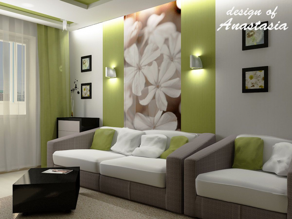 Яркий интерьер