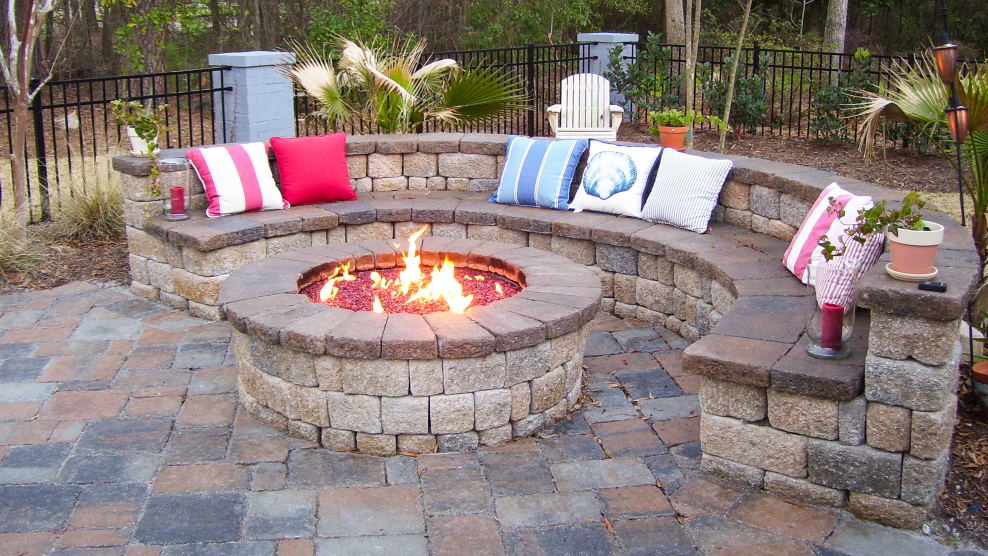 Кострище из бетона