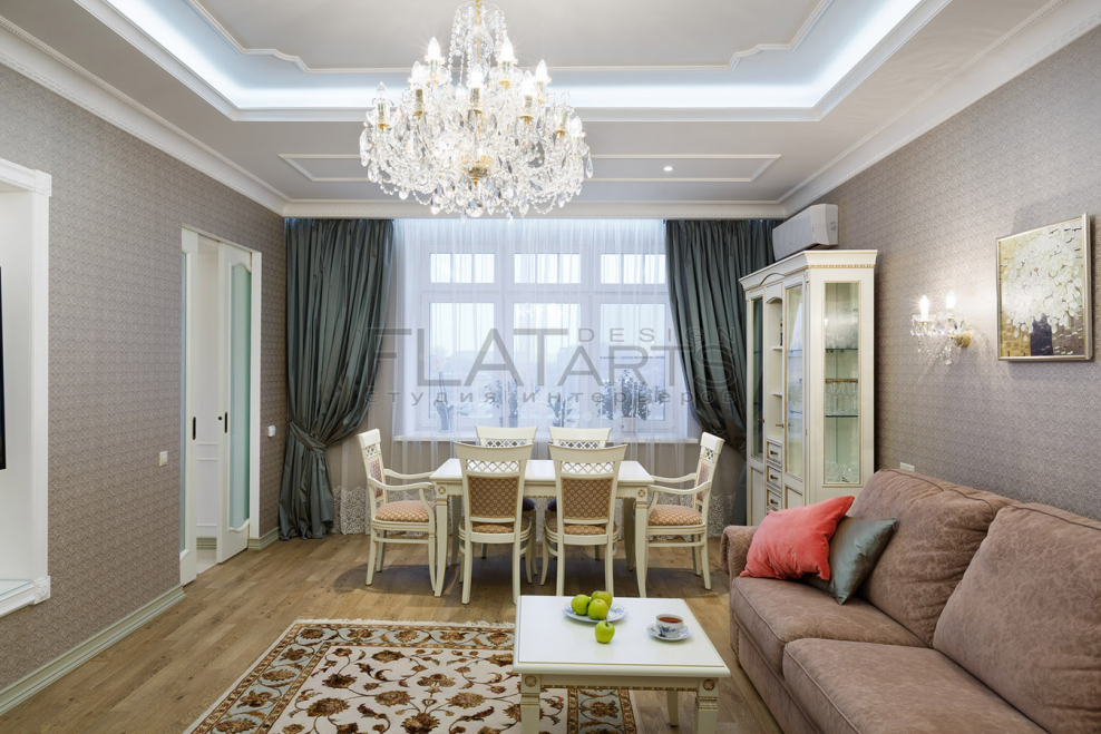 Интерьер в стиле Неоклассика в малогабаритной квартире