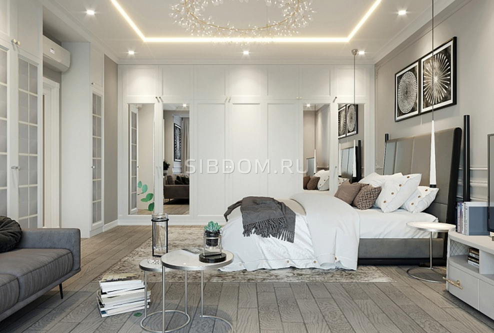Спальня в стиле Неоклассика+лофт