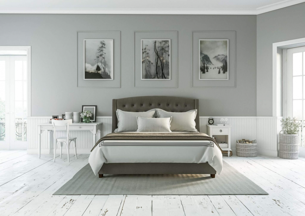 Маленькая спальня Неоклассика интерьер